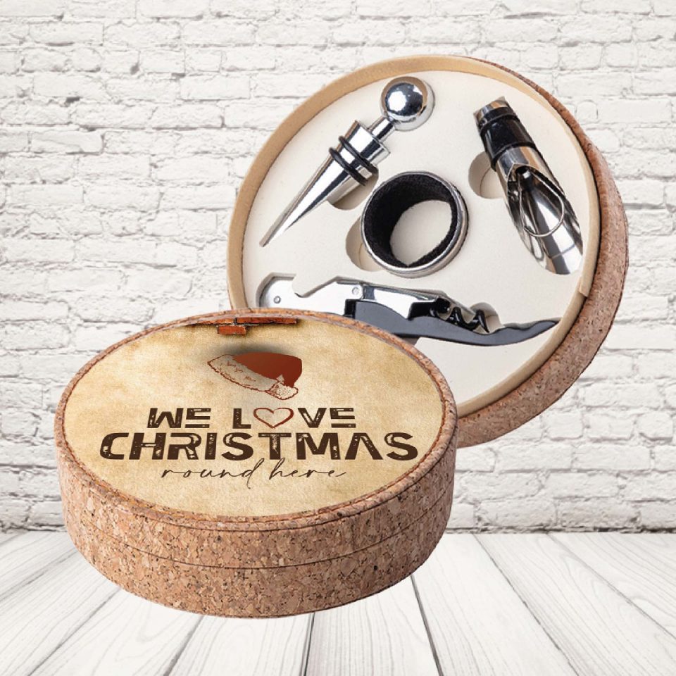 SET SUGHERO ''LOVE CHRISTMAS CAP''