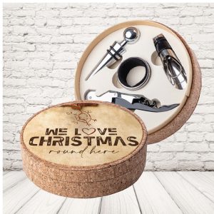 SET SUGHERO ''LOVE CHRISTMAS FIOCCO''