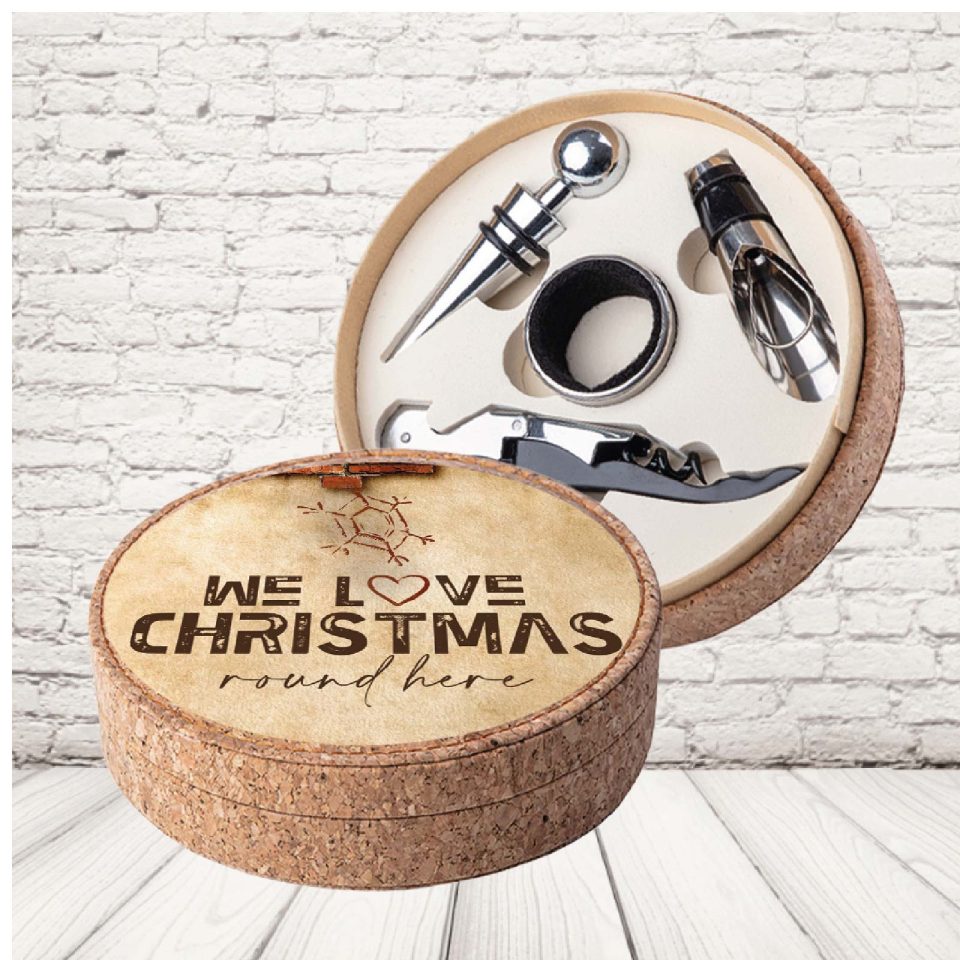 SET SUGHERO ''LOVE CHRISTMAS FIOCCO''