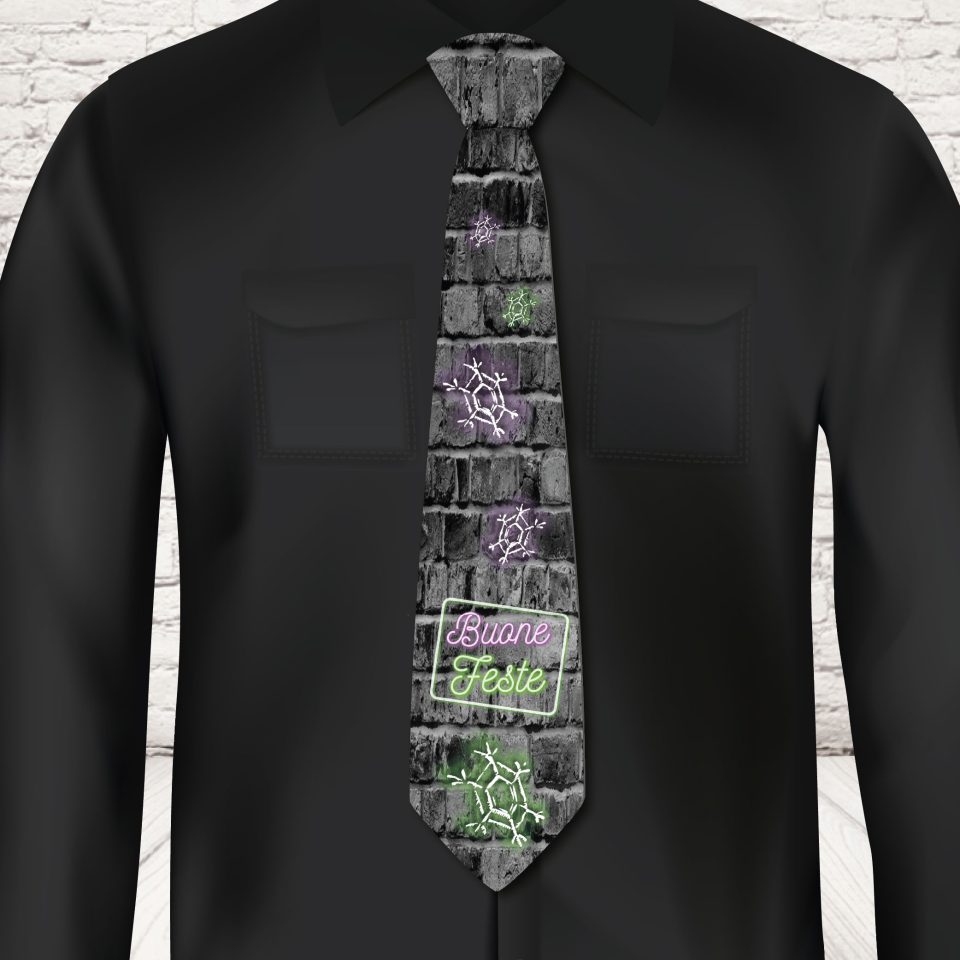 CRAVATTA NATALE ''CHRISTMAS NEON''