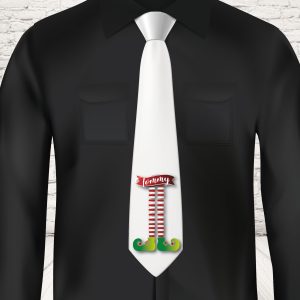 CRAVATTA NATALE ''ELD SCARPETTE''