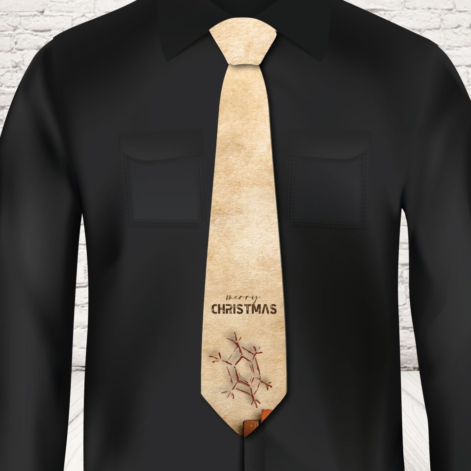 CRAVATTA NATALE ''LOVE CHRISTMAS FIOCCO''