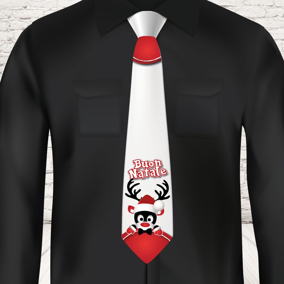 CRAVATTA NATALE ''RENNA CHRISTMAS''