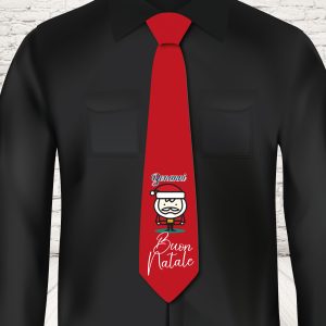 CRAVATTA NATALE ''SUPER BABBO CARTOON''