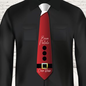 CRAVATTA NATALE ''SANTA CLAUS CINTURA''