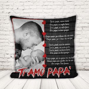 CUSCINO ''DAD MATTONI FOTO''