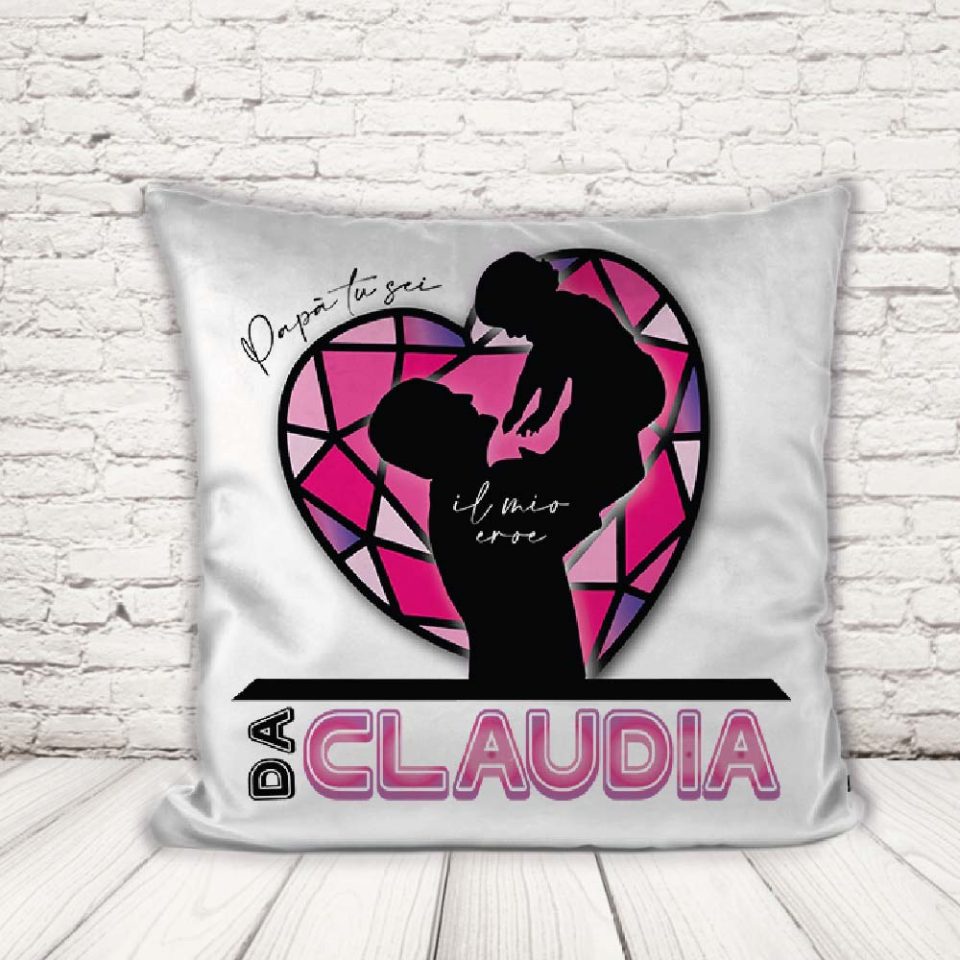 CUSCINO ''DAD CRISTALLO ROSA''