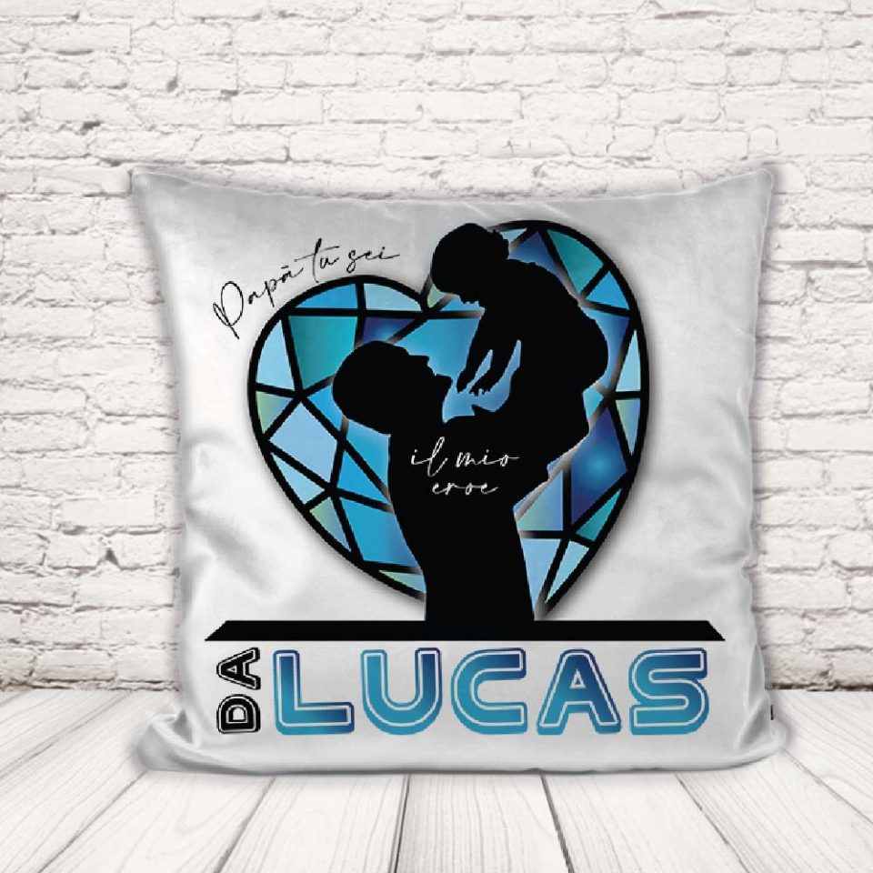 CUSCINO ''DAD CRISTALLO BLU''