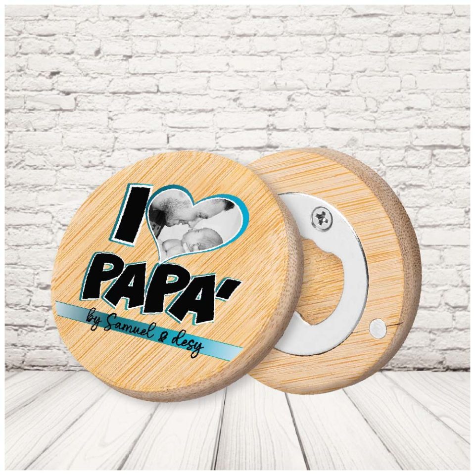 STAPPINO LEGNO 'DAD CUORE AZZURRO''