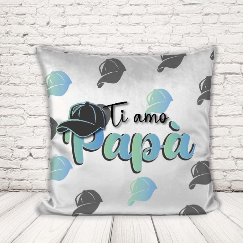 CUSCINO ''BEST DAD BLU''