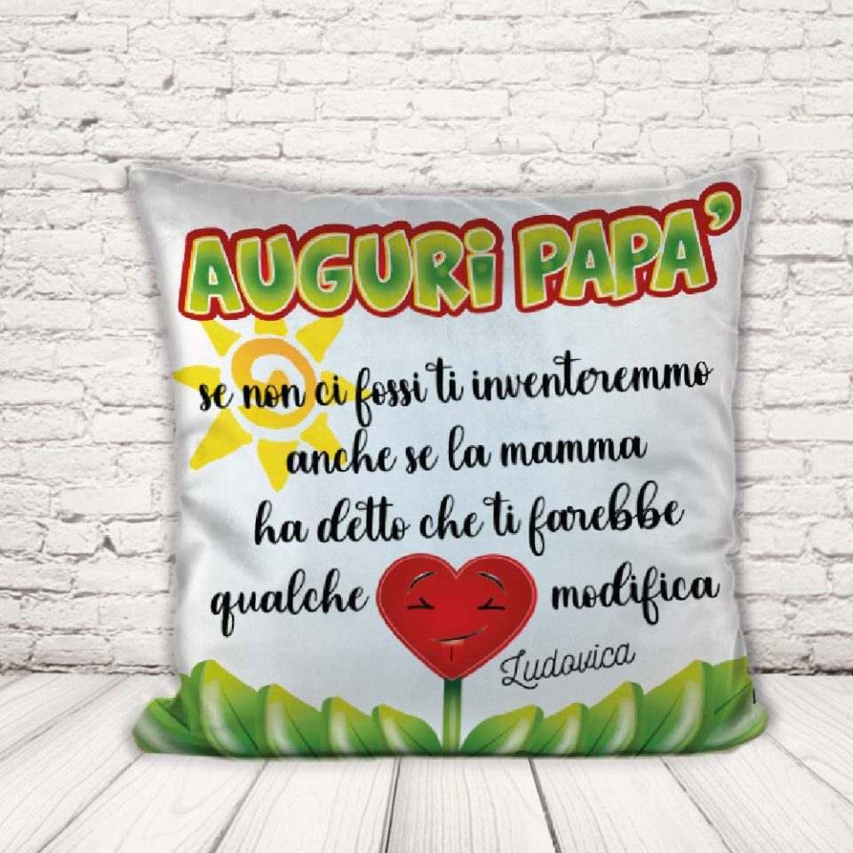 CUSCINO ''GIARDINO DAD ''