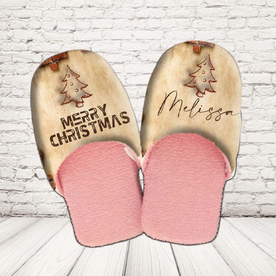 PANTOFOLE DONNA ''LOVE CHRISTMAS TREE''
