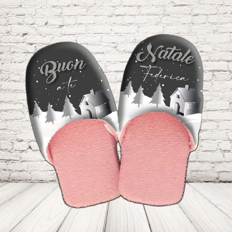 PANTOFOLE DONNA ''NEVE ALLA PORTA''