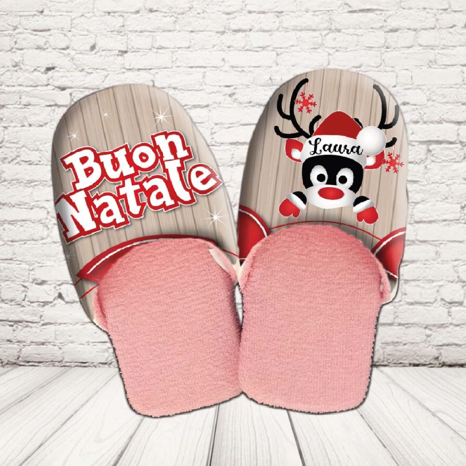 PANTOFOLE DONNA ''RENNA CHRISTMAS''