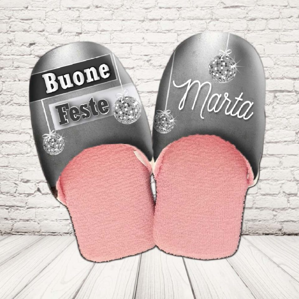 PANTOFOLE DONNA ''CHRISTMAS BALL''