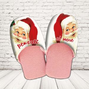 PANTOFOLE DONNA ''SANTA CLAUS FESTE''