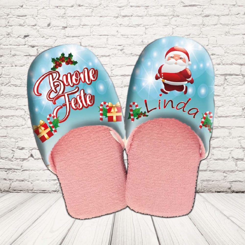 PANTOFOLE DONNA ''BABBO CARTOON''