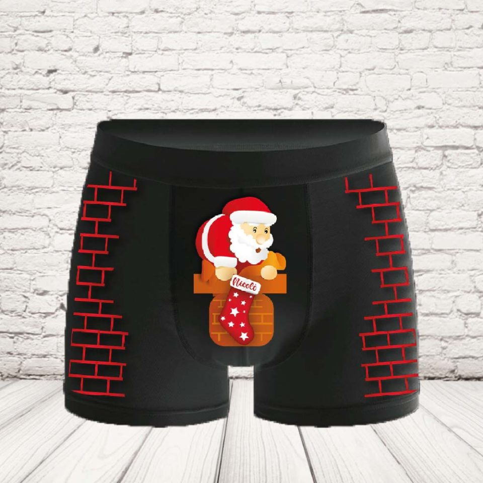 BOXER ''giu dal camino'' NERO