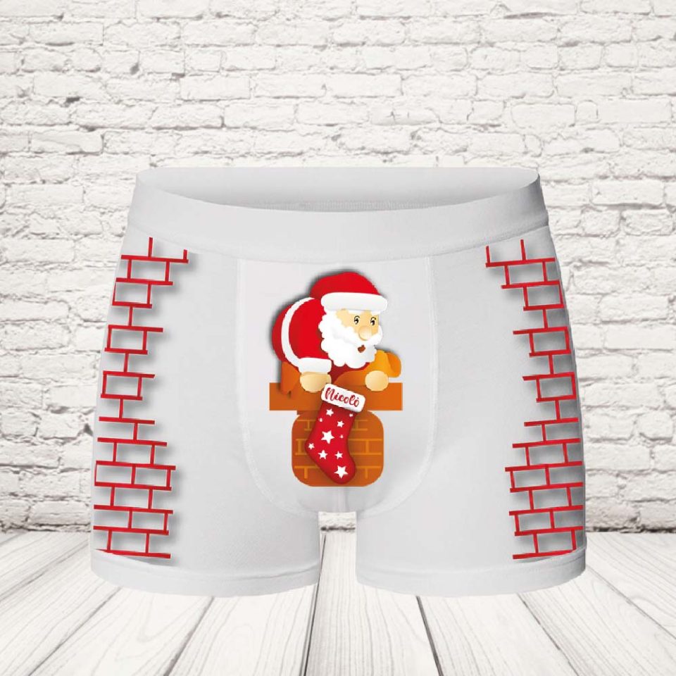 BOXER ''GIU' DAL CAMINO'' BIANCO