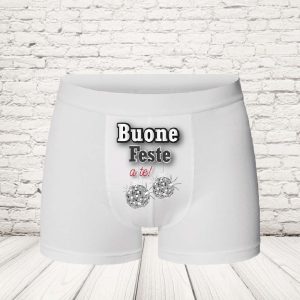 BOXER ''CHRISTMAS BALL'' BIANCO