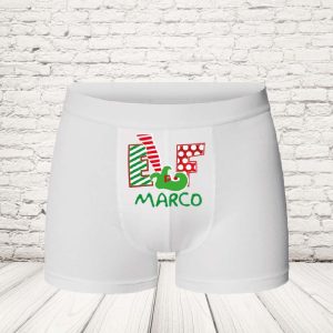 BOXER ''ELF SCARPETTE'' BIANCO