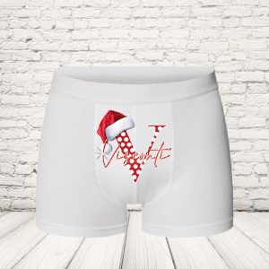 BOXER '' christmas letter'' bianco