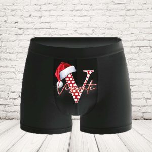 BOXER '' christmas letter'' NERO