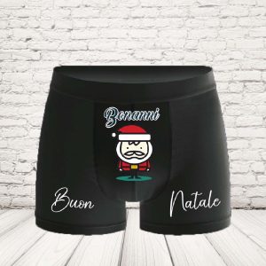 BOXER '' SUPER BABBO CARTOON'' NERO