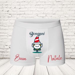BOXER '' SUPER ELF CARTOON'' BIANCO