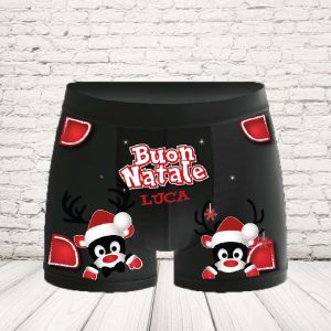 BOXER ''CHRISTMAS RENNA'' NERO