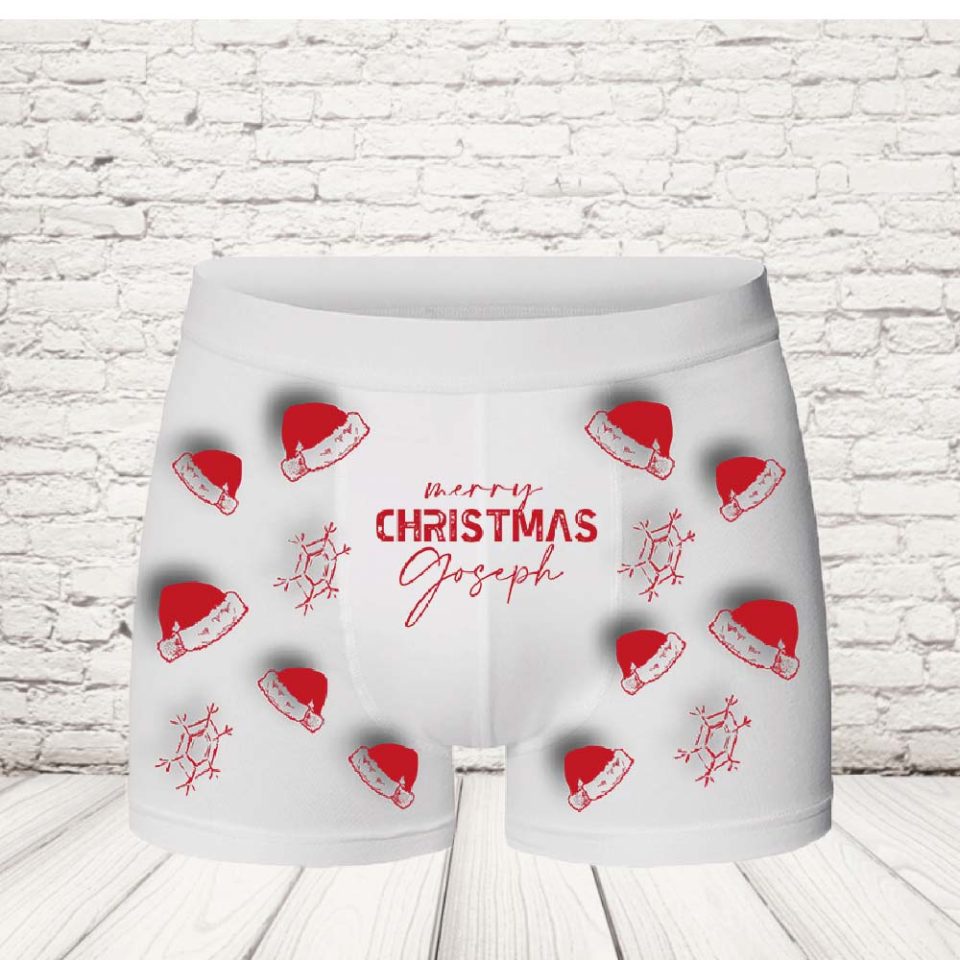 BOXER ''LOVE CHRISTMAS CAP''