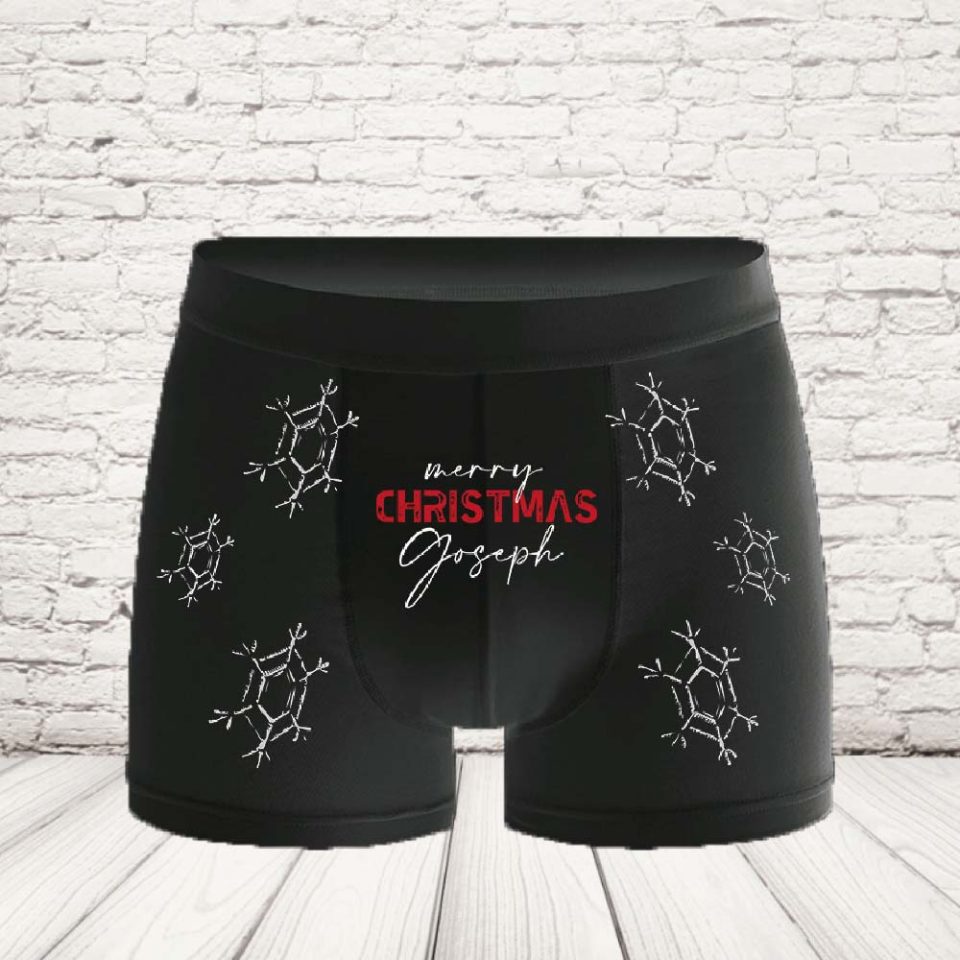 BOXER ''LOVE CHRISTMAS FIOCCO'' NERO