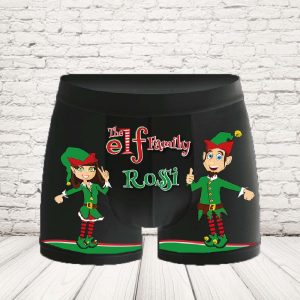 BOXER ''ELF IN FAMILY'' NERO