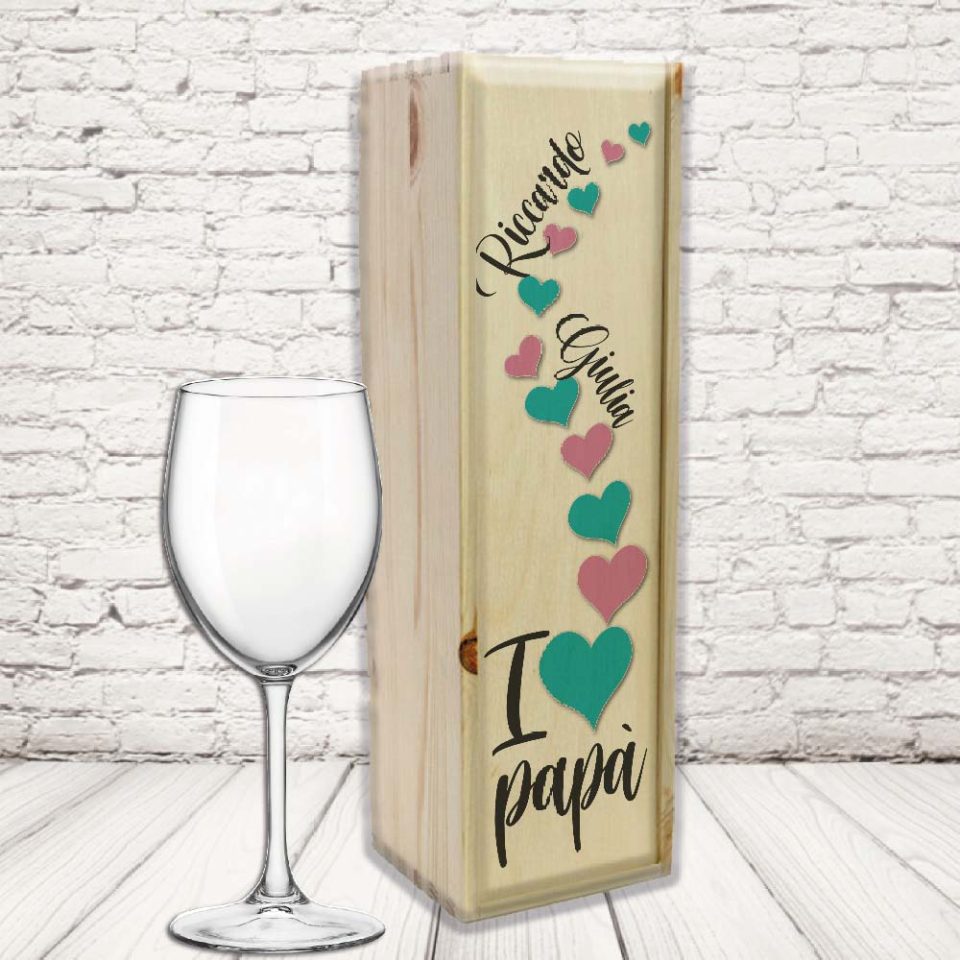 Scrigno Papà' ''DAD CUORICINI'