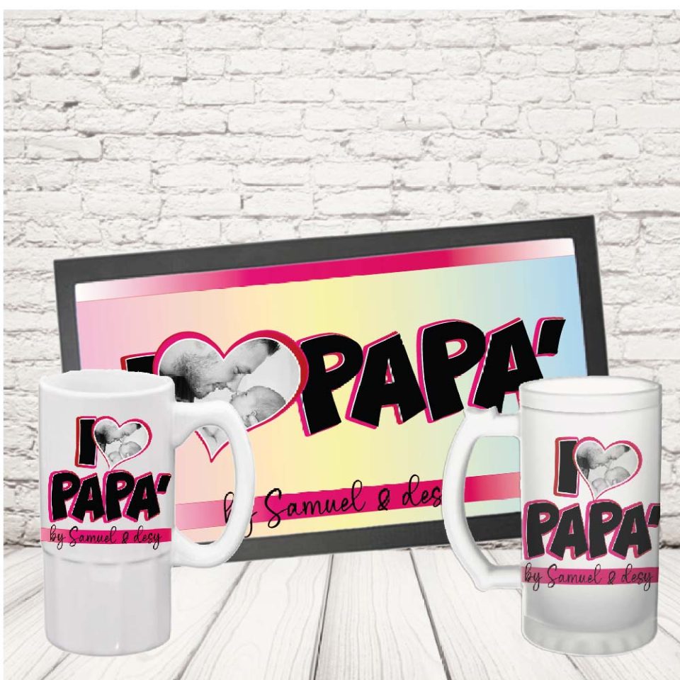 COPPIA BAR '' LOVE DAD FOTO'