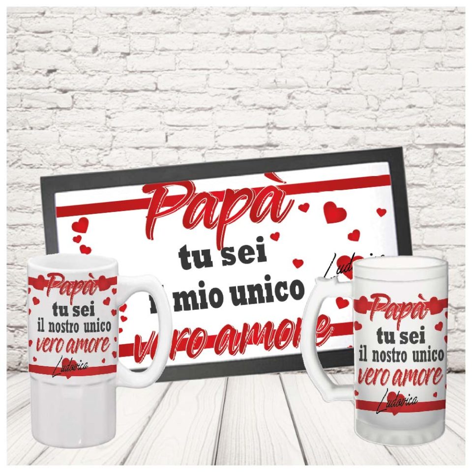 COPPIA KIT BAR ''UNICO VERO AMORE'