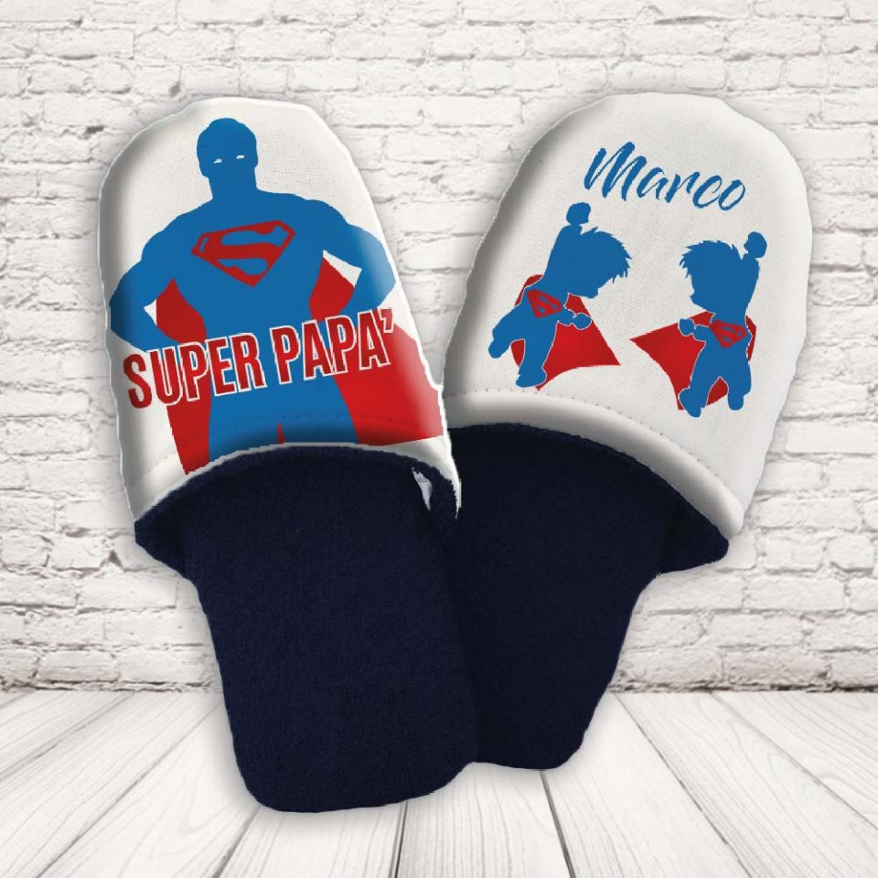 PANTOFOLE PAPA' ''DAD SUPER EROE''