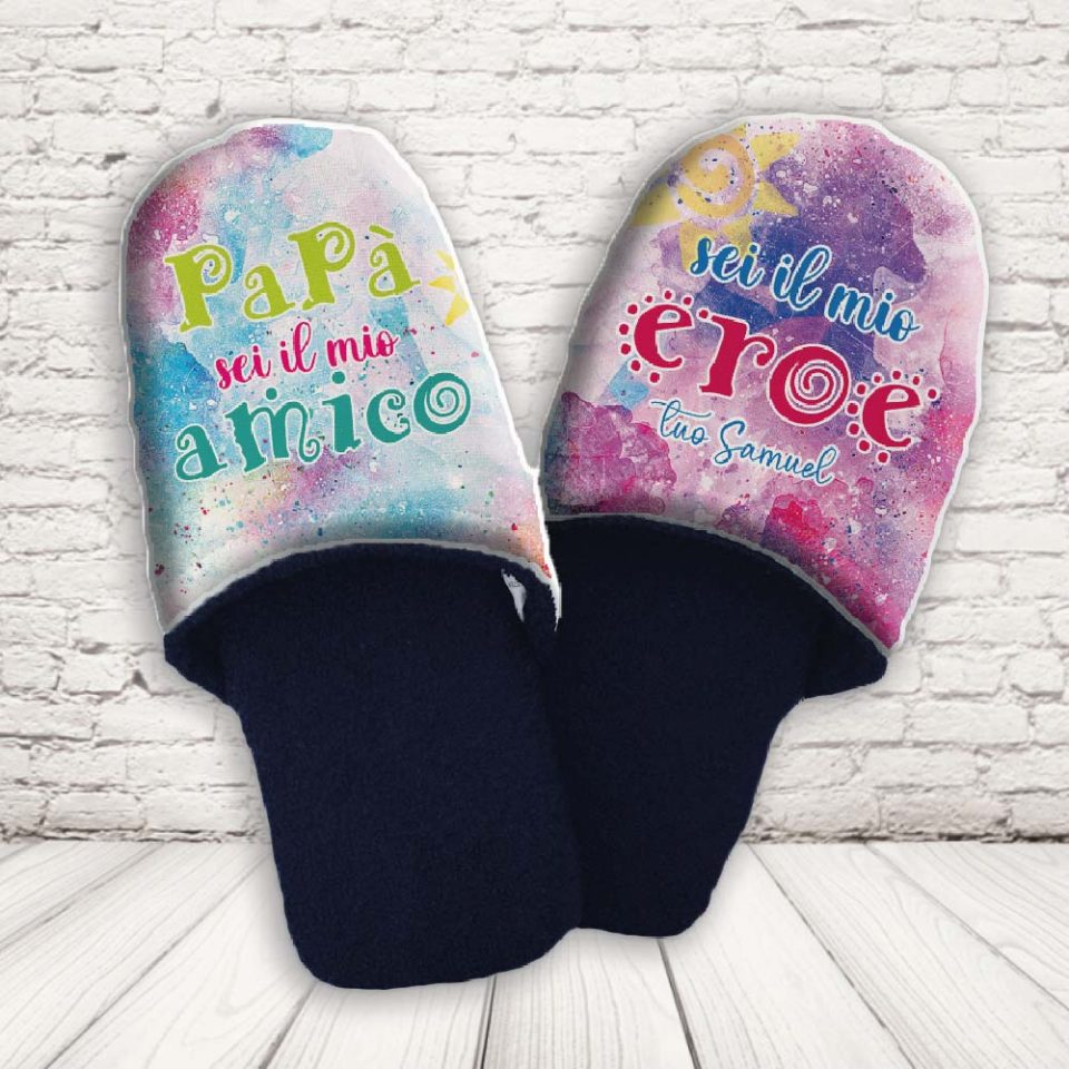 PANTOFOLE PAPA' ''DAD AMICO DAD EROE''