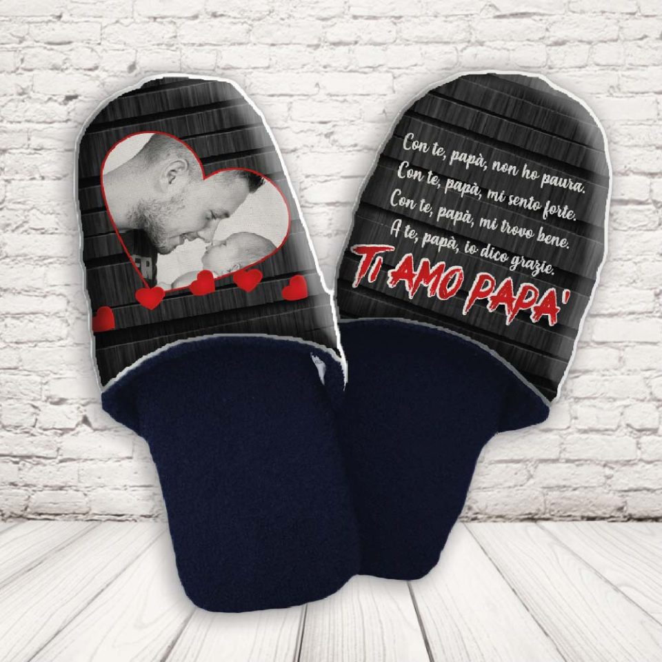 PANTOFOLE PAPA' ''DAD MATTONI FOTO''