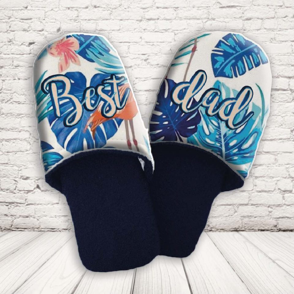 PANTOFOLE PAPA' ''BEST DAD BLUE''