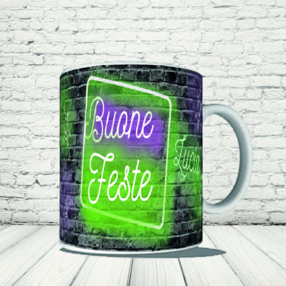 TAZZA NATALE ''CHRISTMAS NEON''