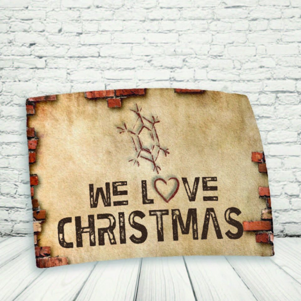 TOVAGLIETTA ''LOVE CHRISTMAS FIOCCO''