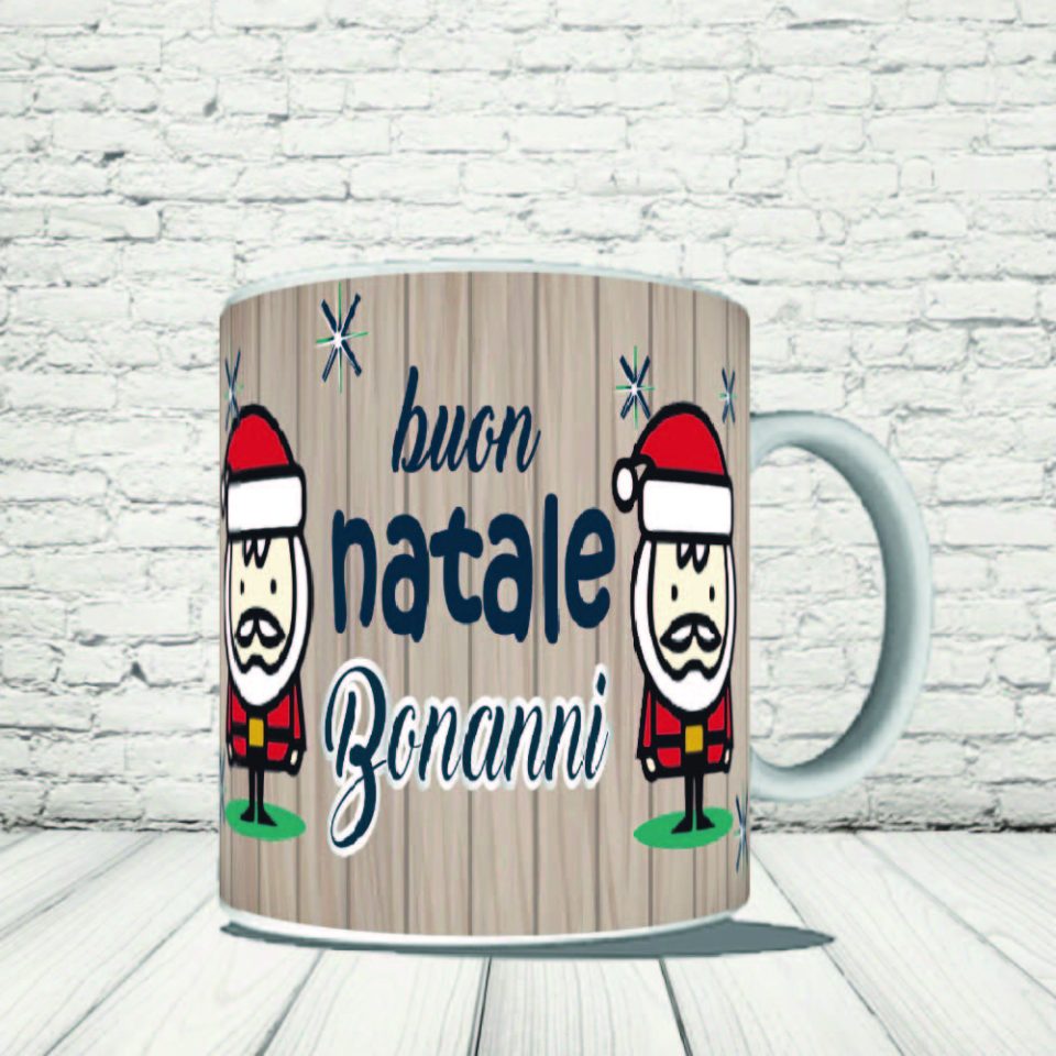 TAZZA NATALE ''SUPER BABBO CARTOON''
