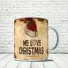 TAZZA NATALE ''LOVE CHRISTMAS CAP''
