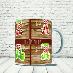 TAZZA NATALE ''CHRISTMAS PIEDI ELFI''
