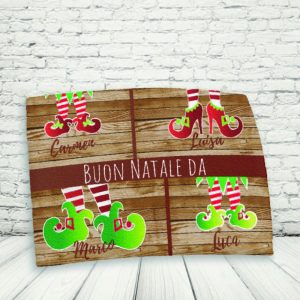 TOVAGLIETTA ''FAMIGLIA ELF SCARPE''