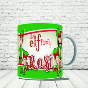 TAZZA NATALE ''ELF IN FAMILY''