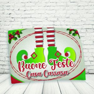 TOVAGLIETTA ''BUONE FESTE PIEDINI''
