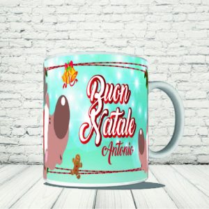 TAZZA NATALE ''RENNA CARTOON''