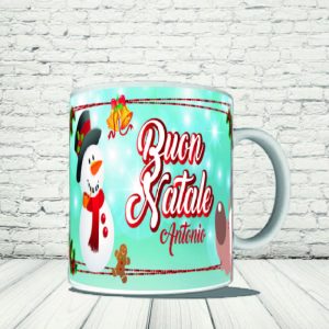 TAZZA NATALE ''PUPAZZO CARTOON''